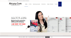 Desktop Screenshot of akcyzasamochod.com